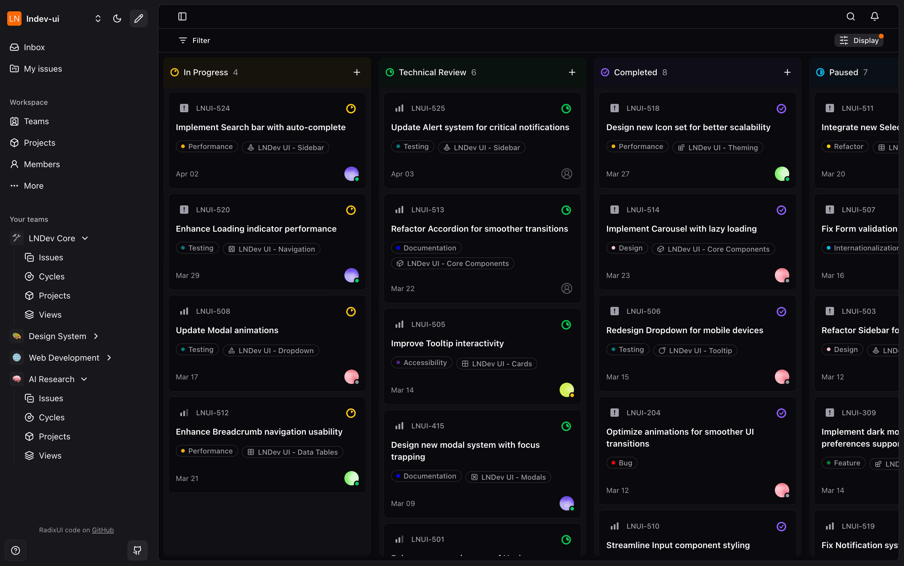 circle baseui screenshot